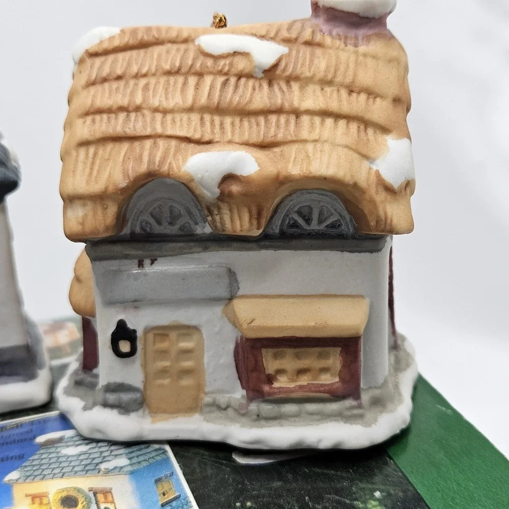 DICKENS VILLAGE‎ BELL Christmas Ornament LIGHT Covers Porcelain Holiday Decor